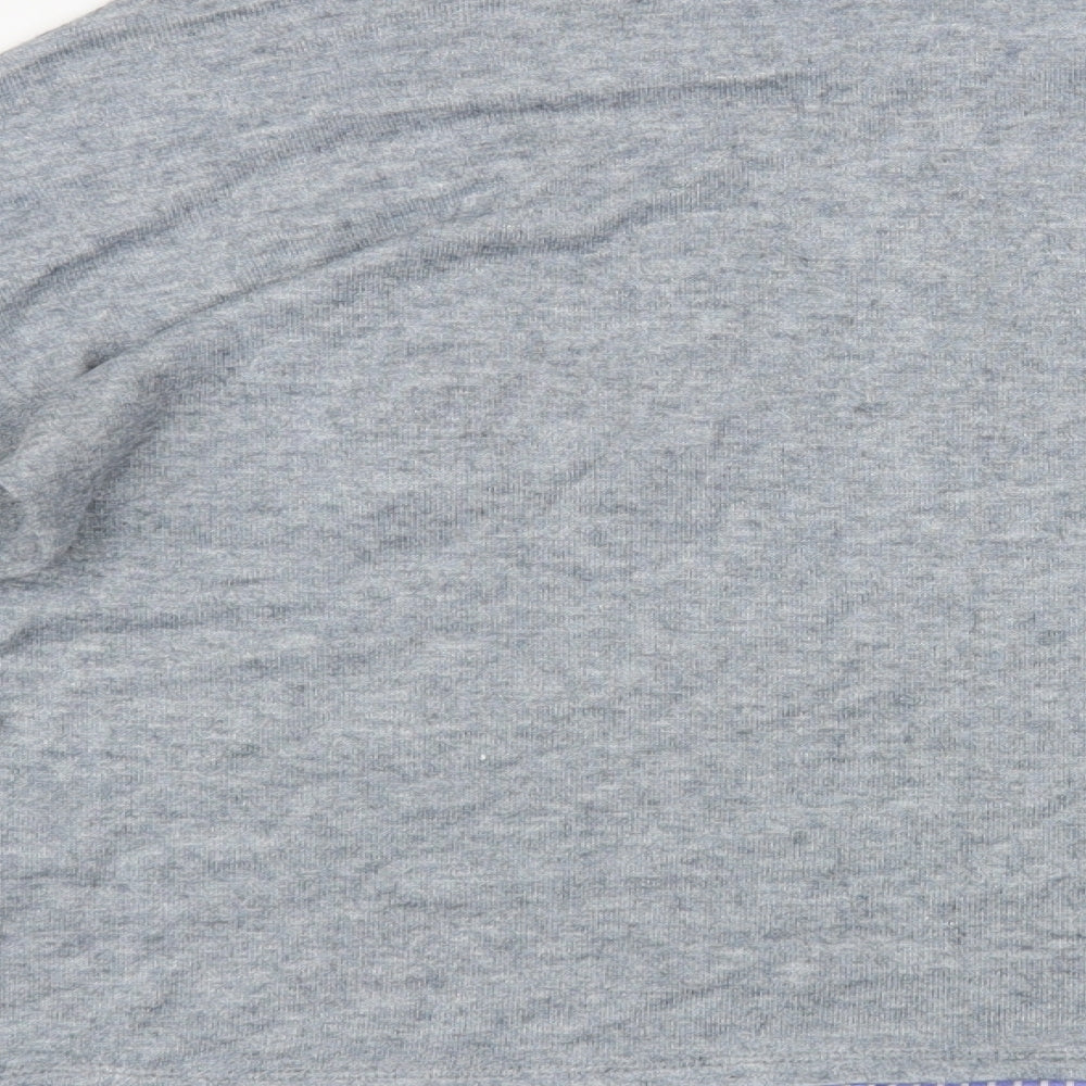 Springfield Womens Grey Boat Neck Polyester Pullover Jumper Size M