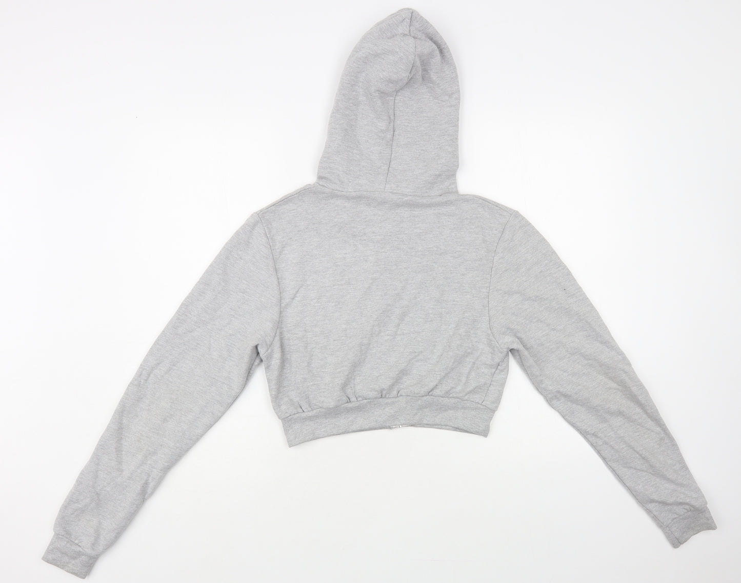 Awdis Womens Grey Cotton Full Zip Hoodie Size S Zip - Jessica