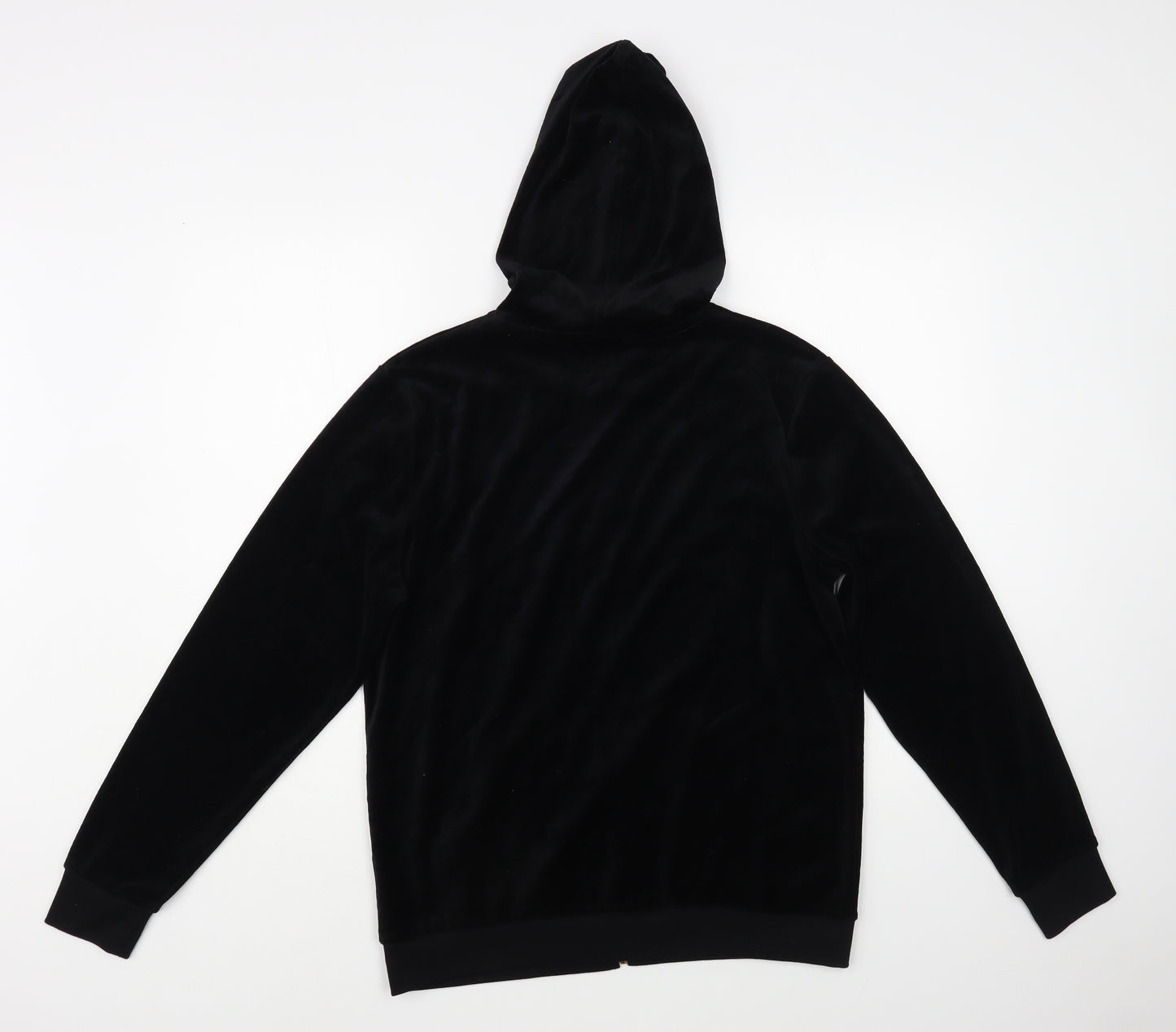 Papaya Womens Black Cotton Full Zip Hoodie Size M Zip