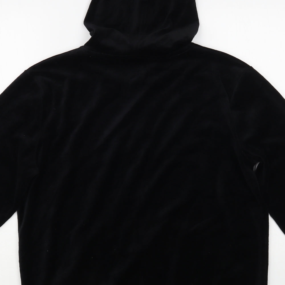 Papaya Womens Black Cotton Full Zip Hoodie Size M Zip