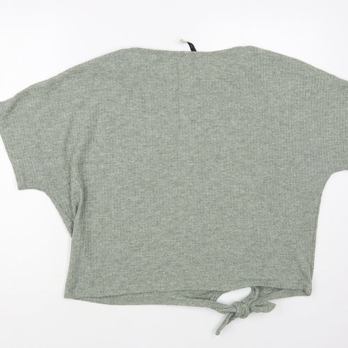 George Womens Green Boat Neck Polyester Pullover Jumper Size 16