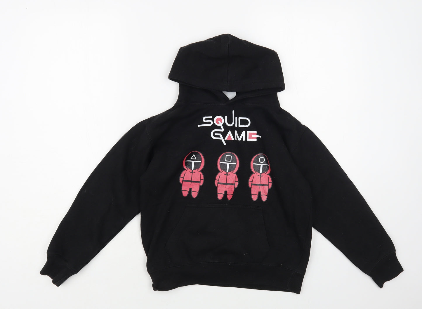 Famona Boys Black Cotton Pullover Hoodie Size 7-8 Years Pullover - Squid Game