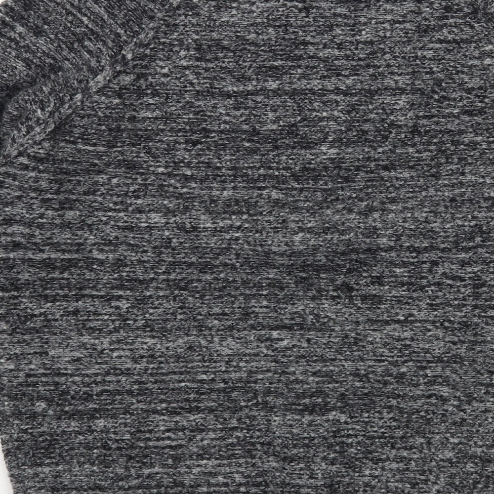 Cedar Wood State Mens Grey Crew Neck Acrylic Pullover Jumper Size M