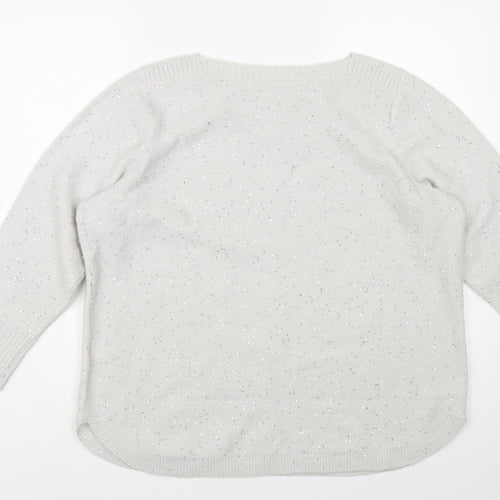 Wallis Mens Grey Acrylic Pullover Jumper Size L