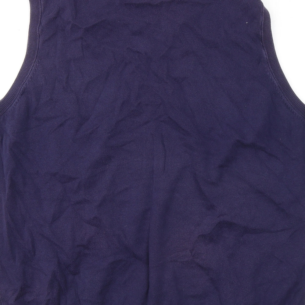 Lincoln Mens Blue V-Neck Vest Jumper Size XL