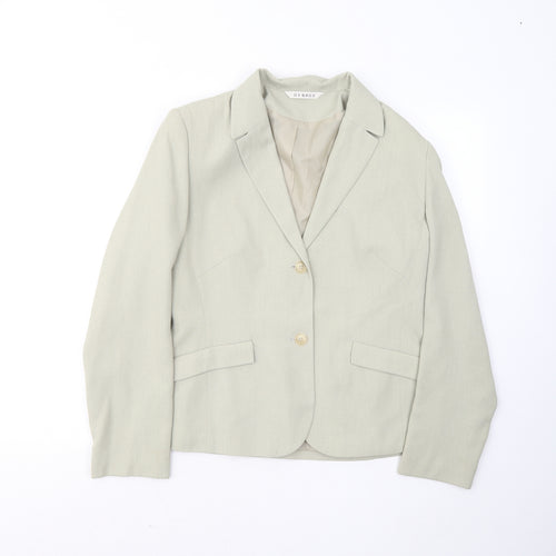 George Womens Green Jacket Blazer Size 12