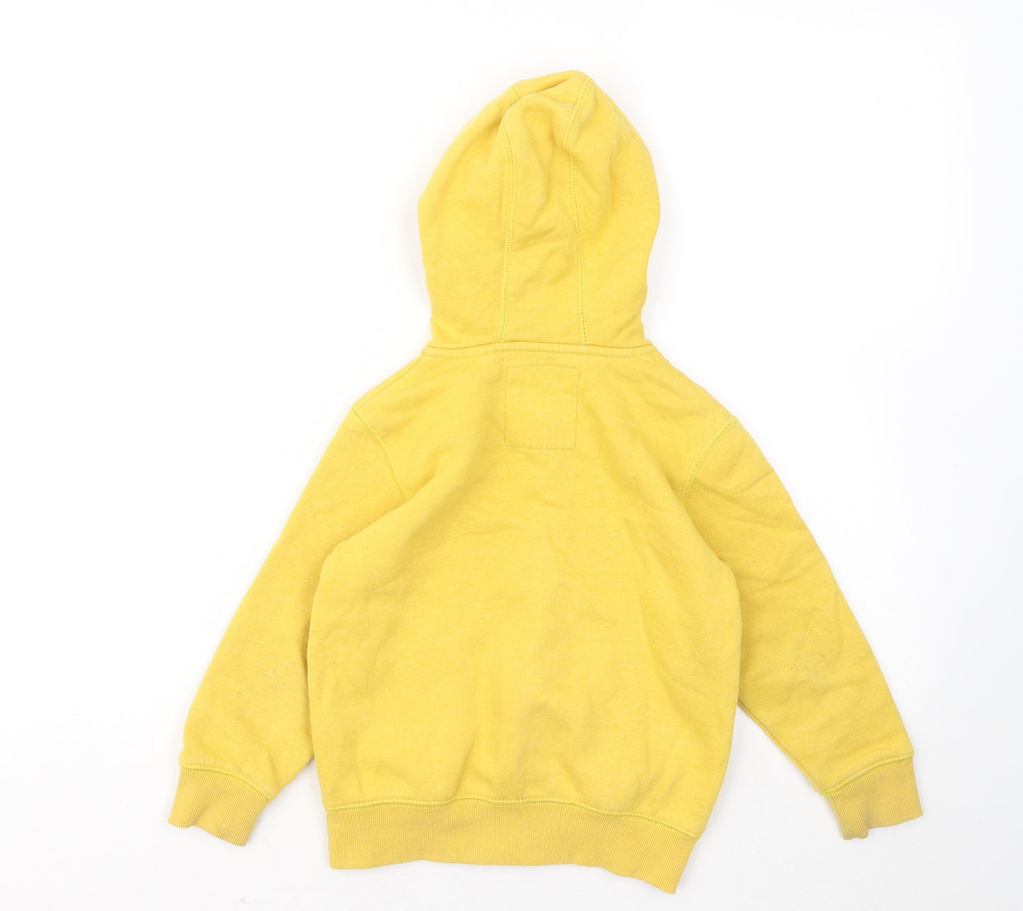 NEXT Boys Yellow Cotton Full Zip Hoodie Size 3-4 Years