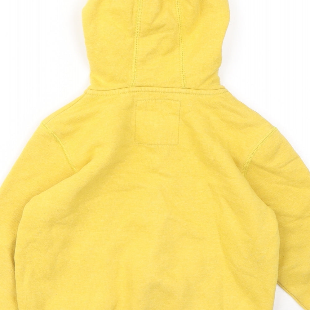 NEXT Boys Yellow Cotton Full Zip Hoodie Size 3-4 Years