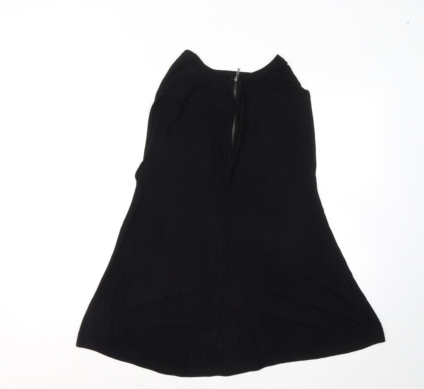 Atmosphere Womens Black Viscose Basic Tank Size 10 Round Neck