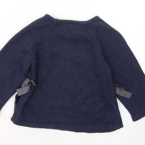 Tutto Piccolo Boys Blue Round Neck Cotton Pullover Jumper Size 4 Years