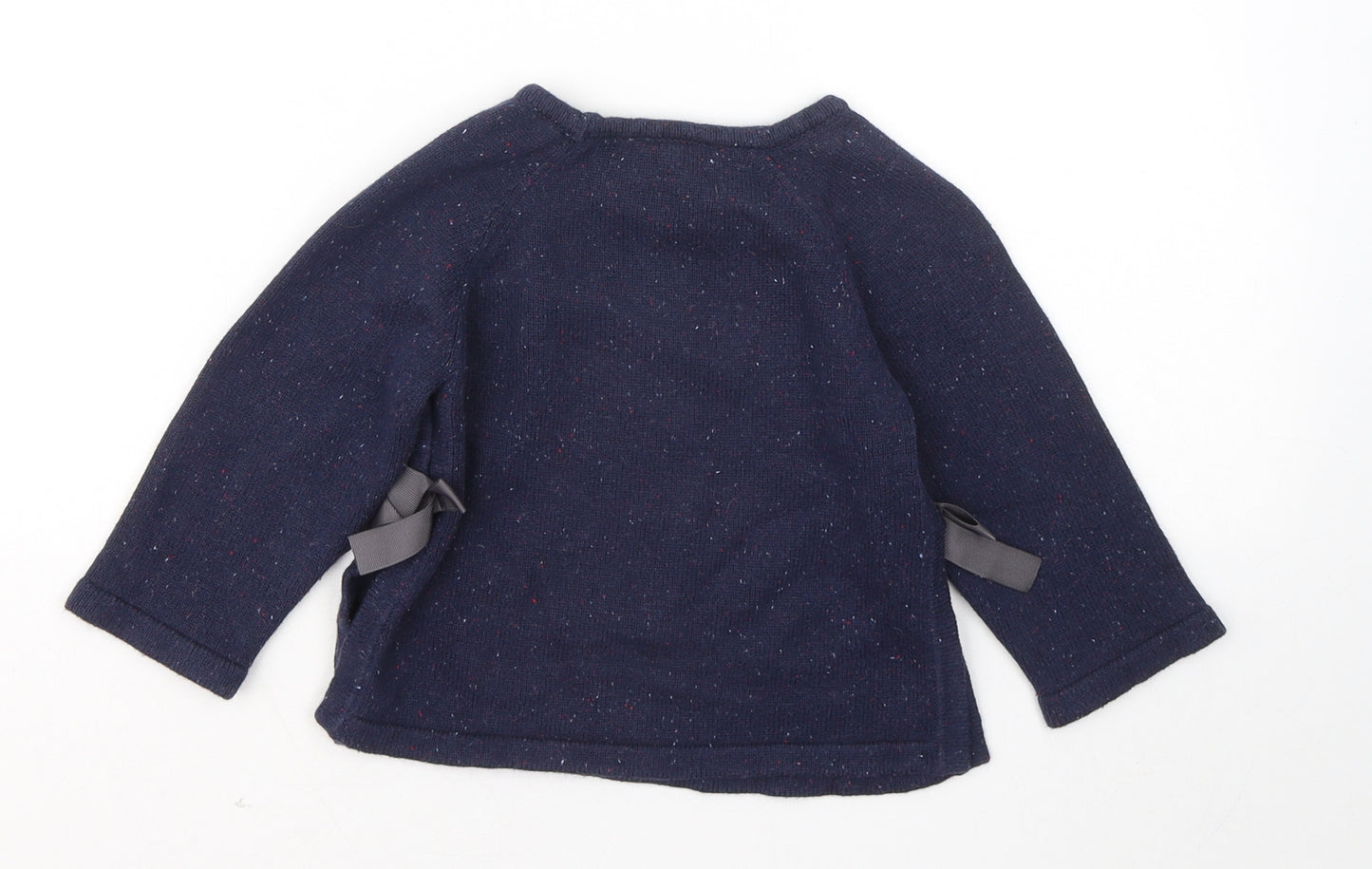 Tutto Piccolo Boys Blue Round Neck Cotton Pullover Jumper Size 4 Years