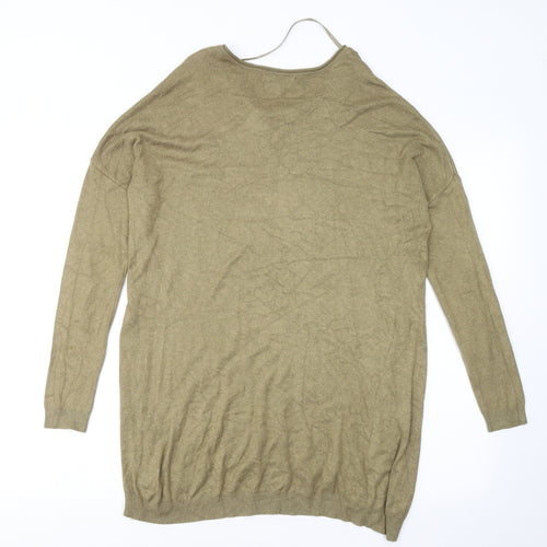 Atmosphere Womens Green Round Neck Viscose Pullover Jumper Size 10