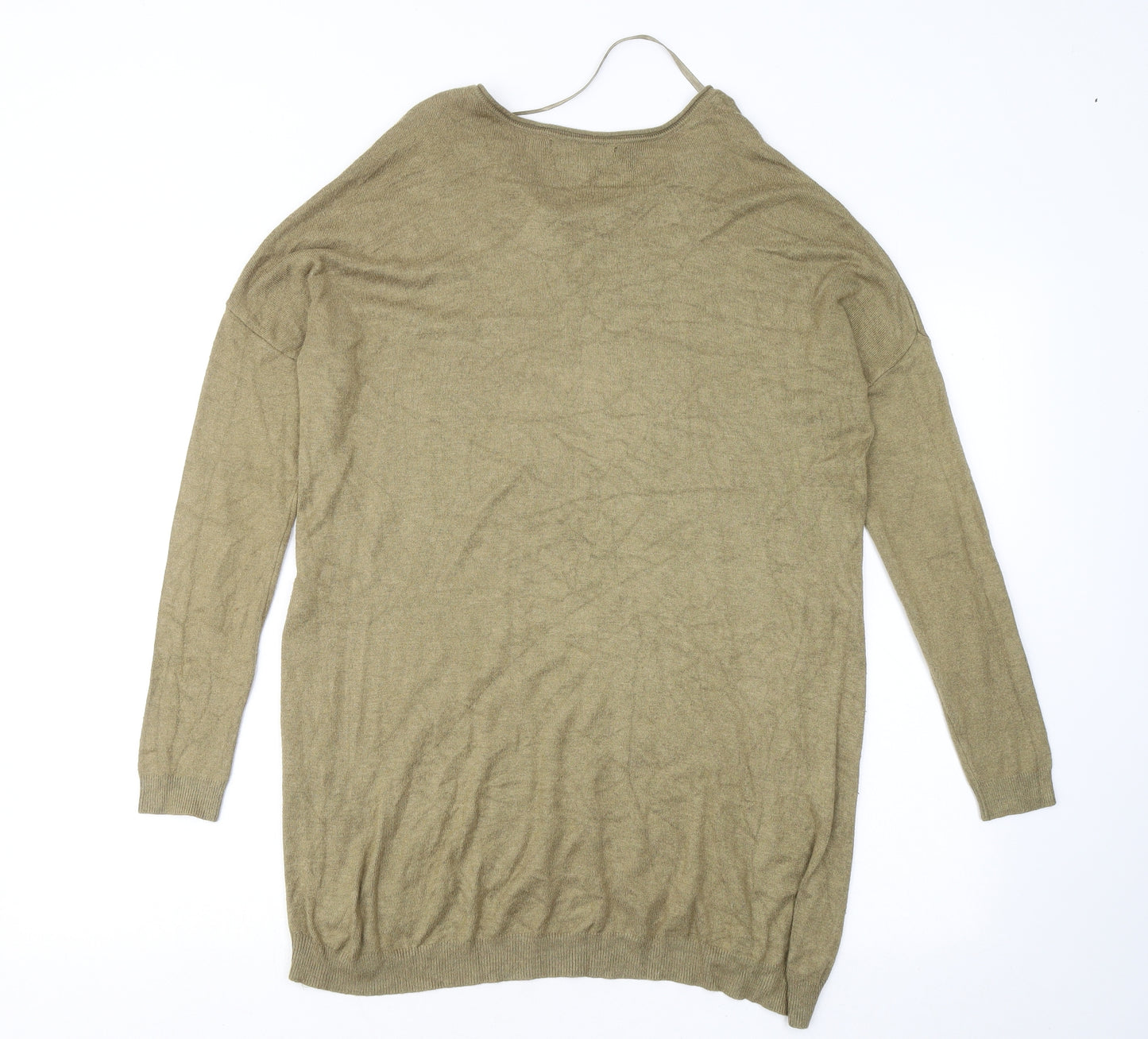 Atmosphere Womens Green Round Neck Viscose Pullover Jumper Size 10