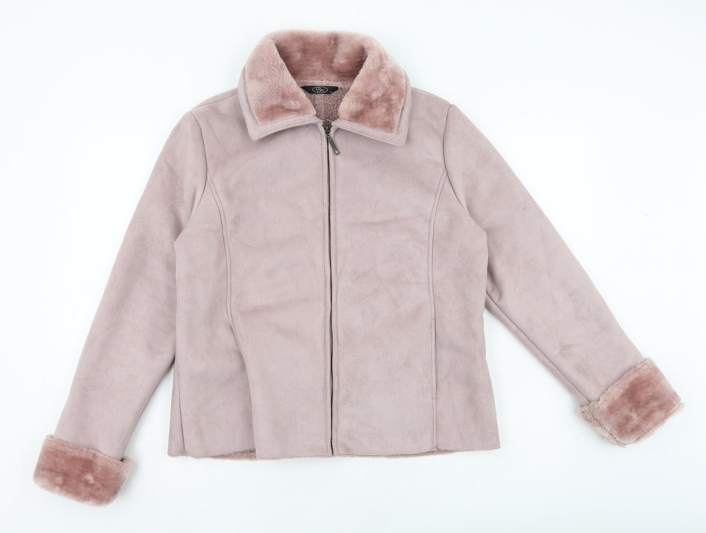 Bonmarché Womens Pink Jacket Size 14
