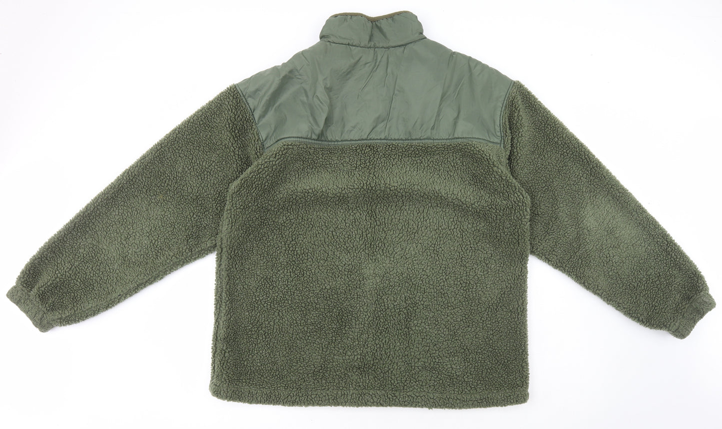 Sport Performance Mens Green Acrylic Henley Hoodie Size L