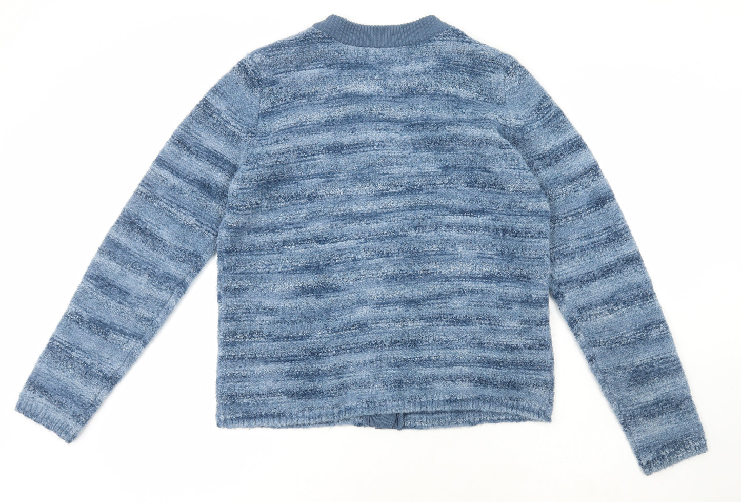 Honor Millburn Womens Blue Round Neck Acrylic Cardigan Jumper Size S