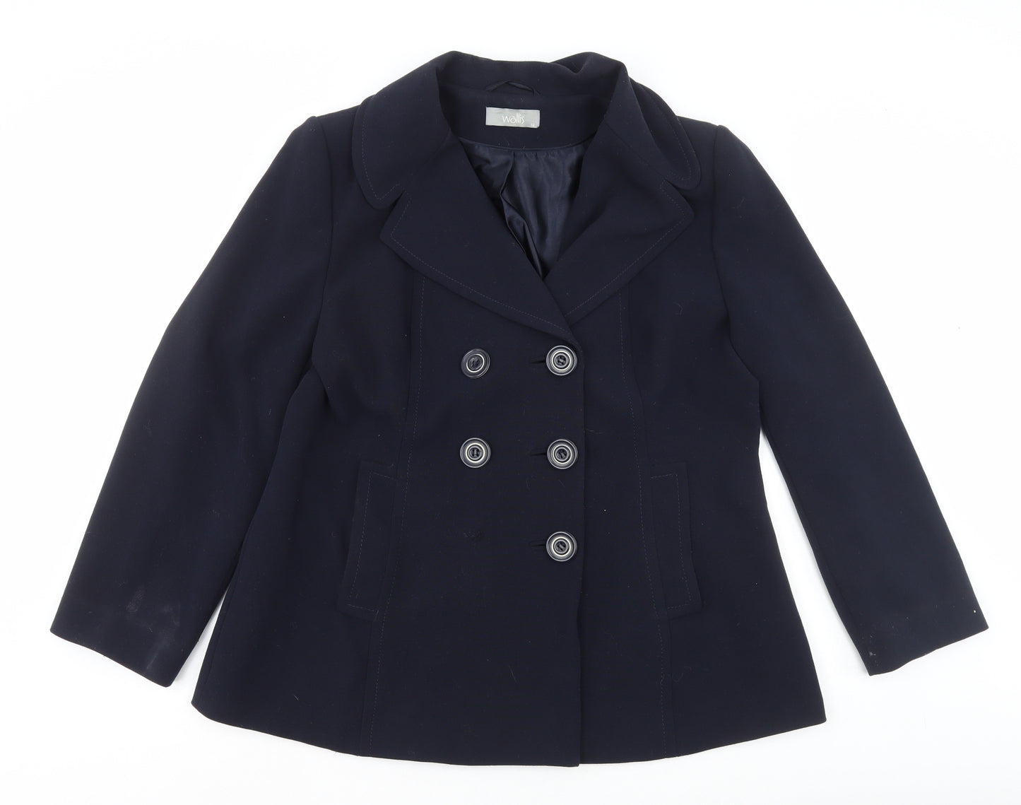 Wallis Womens Blue Jacket Coat Size 18
