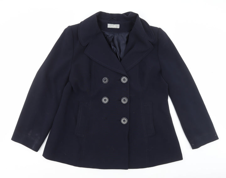 Wallis Womens Blue Jacket Coat Size 18