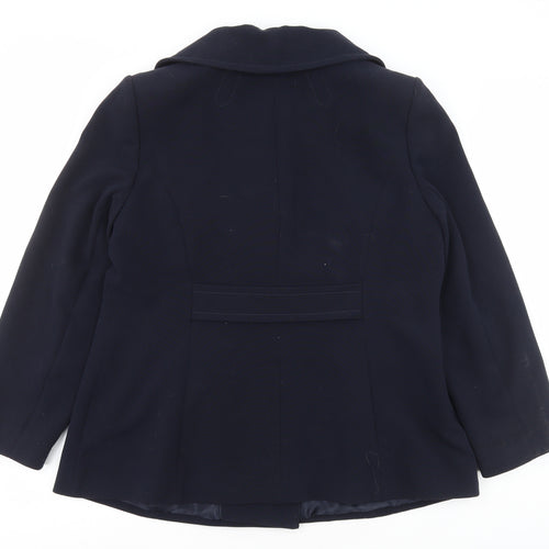 Wallis Womens Blue Jacket Coat Size 18
