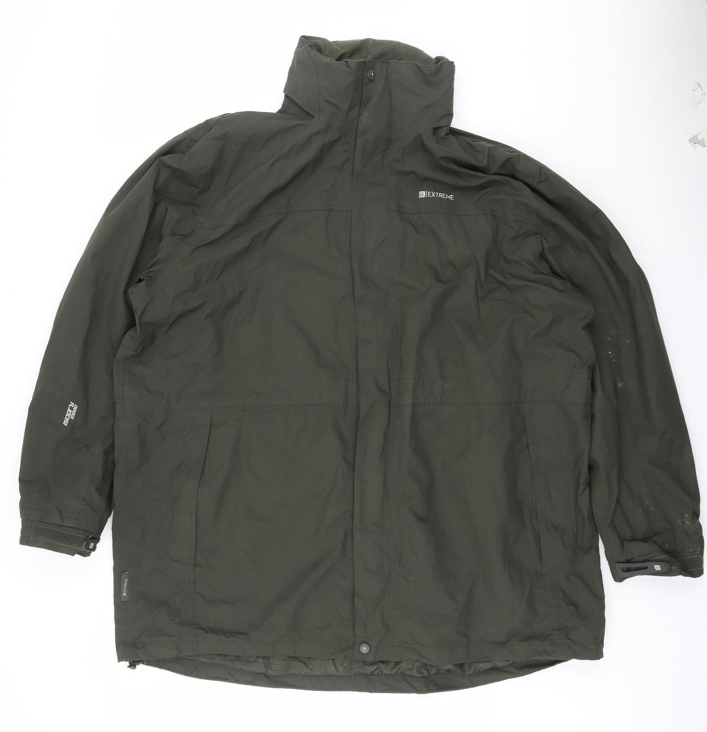 Mountain Warehouse Mens Green Rain Coat Coat Size 3XL