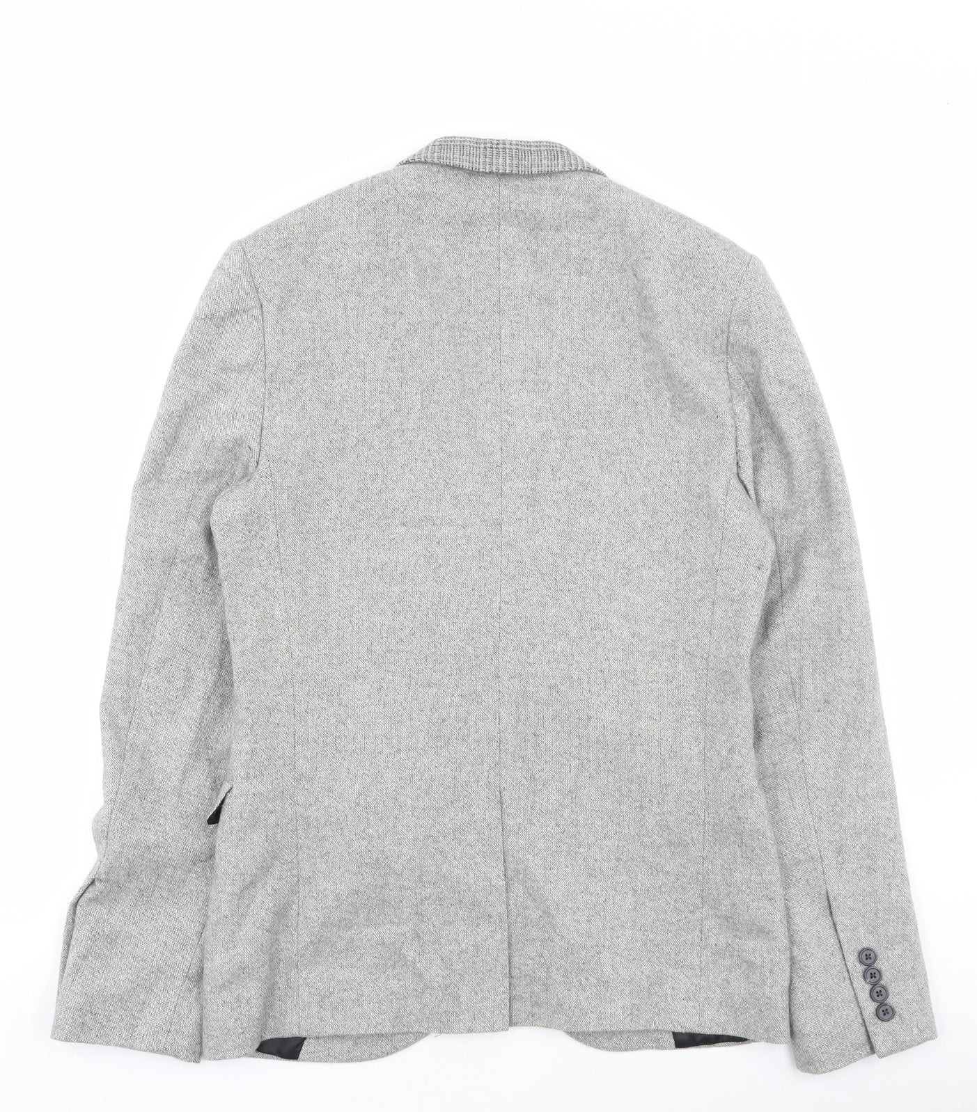 Topman Mens Grey Jacket Blazer Size 36