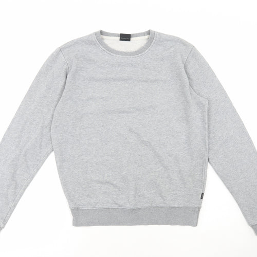 Swell Basics Mens Grey Cotton Pullover Sweatshirt Size S
