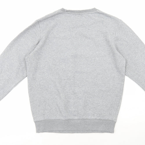 Swell Basics Mens Grey Cotton Pullover Sweatshirt Size S