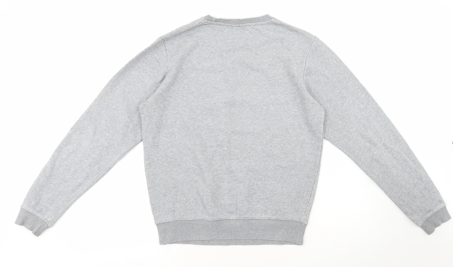 Swell Basics Mens Grey Cotton Pullover Sweatshirt Size S