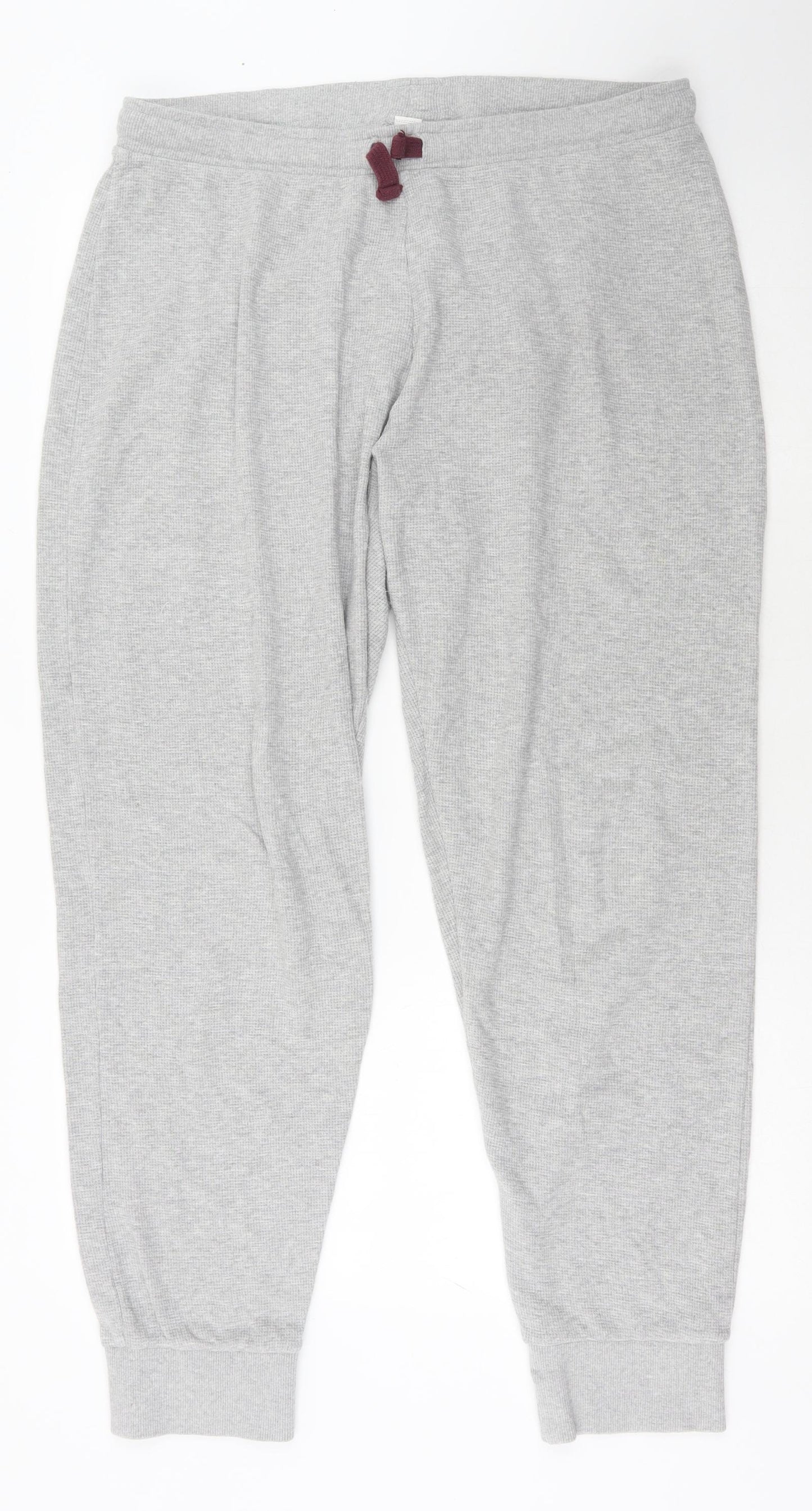 F&F Womens Grey Cotton Jogger Trousers Size L L30 in Regular