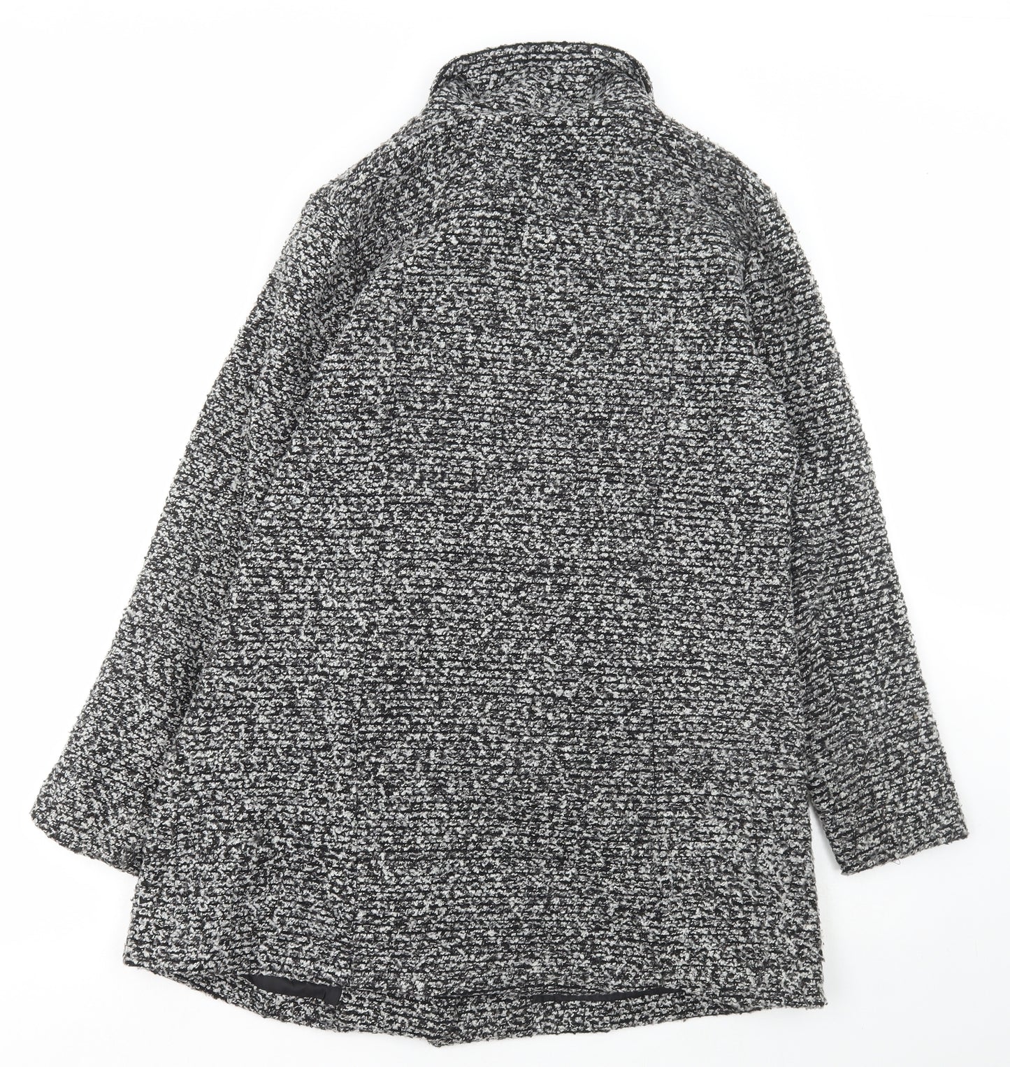 JustFab Womens Grey Jacket Coat Size L