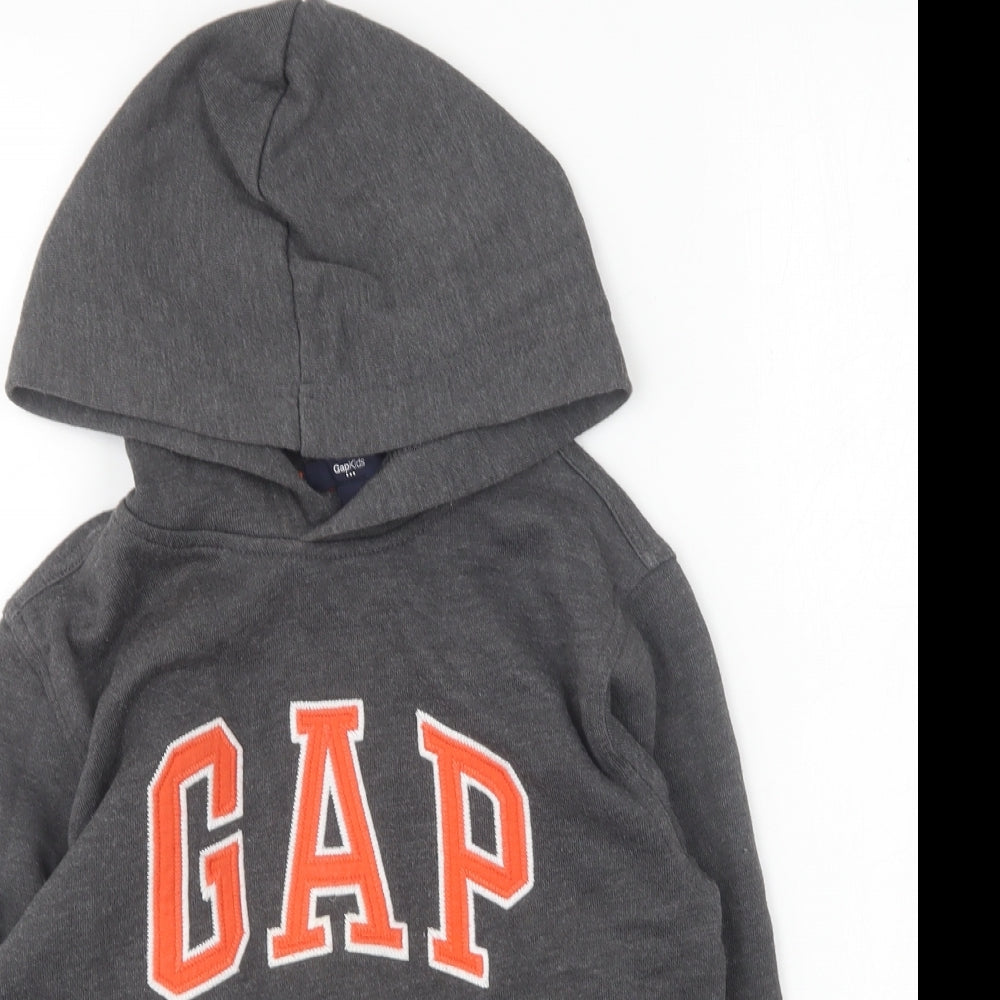 Gap Boys Grey Cotton Pullover Hoodie Size S