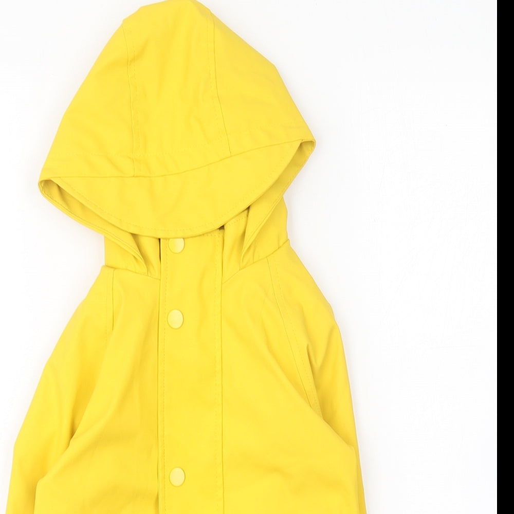 Primark Girls Yellow Rain Coat Coat Size 2-3 Years
