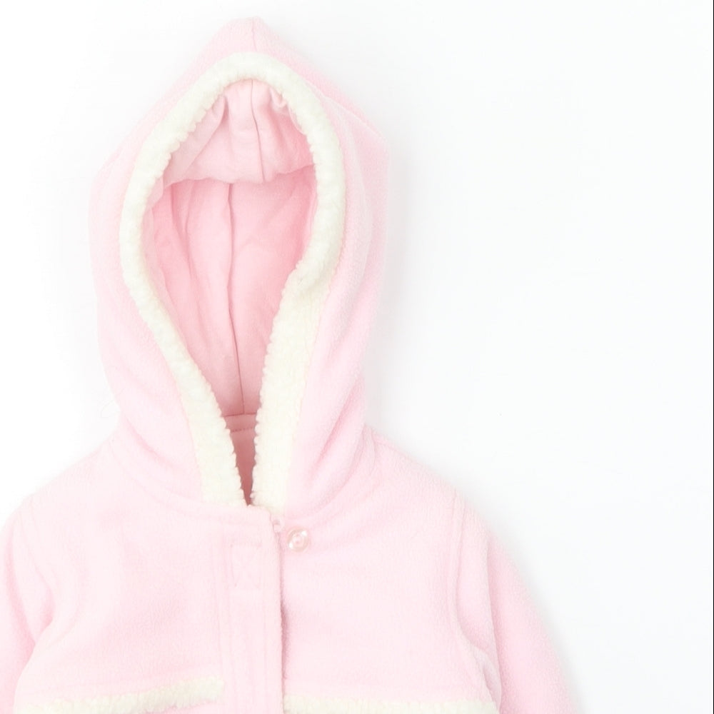 George Girls Pink Jacket Coat Size 0-3 Months