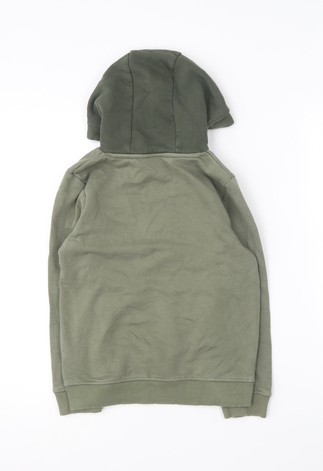 George Boys Green Cotton Pullover Hoodie Size 9-10 Years