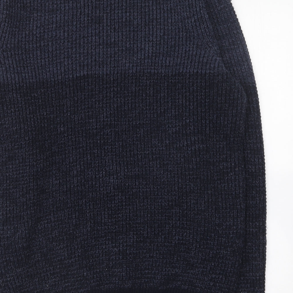 Tokyo Laundry Mens Blue Round Neck Acrylic Pullover Jumper Size XL