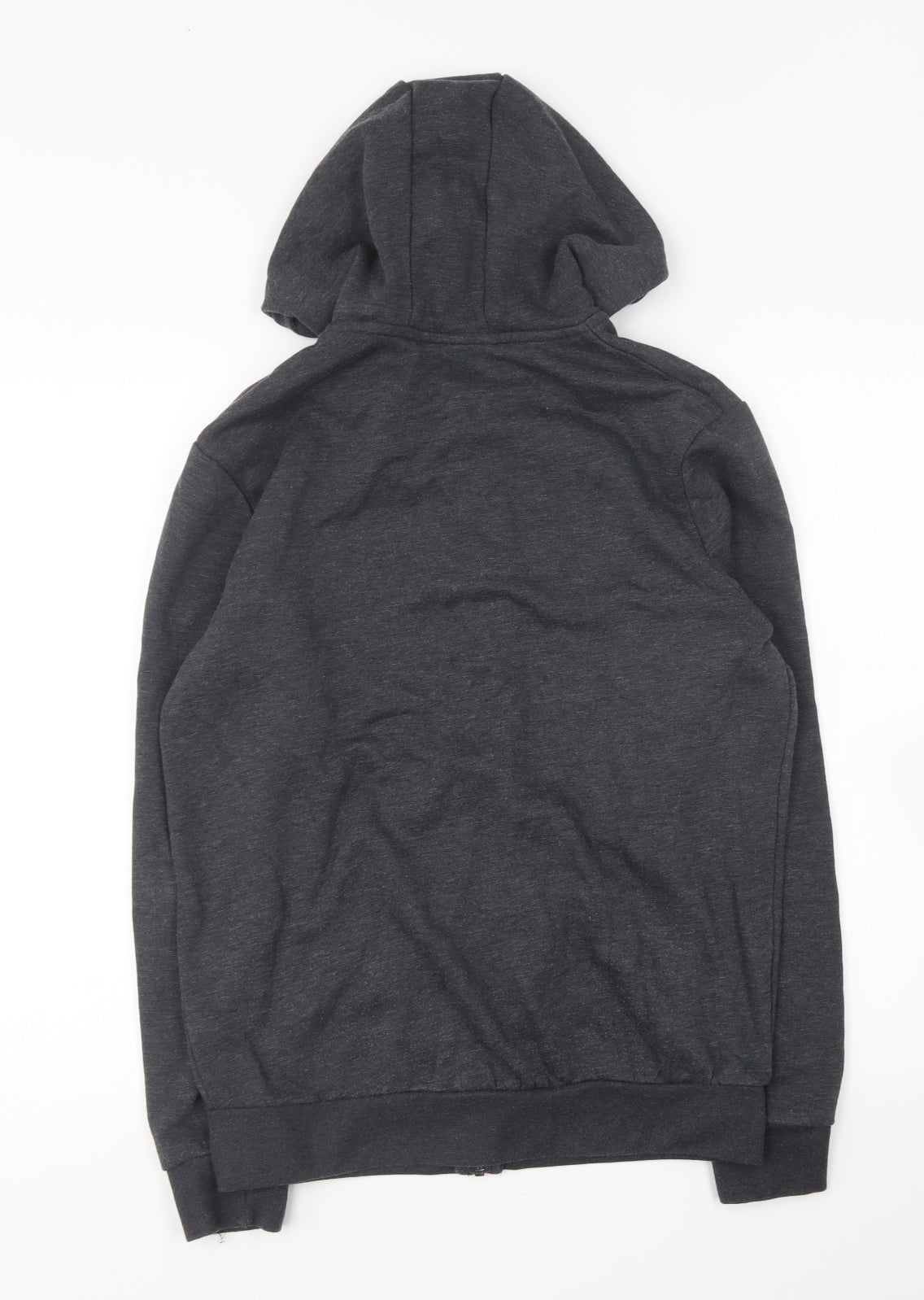 TU Mens Grey Cotton Full Zip Hoodie Size S