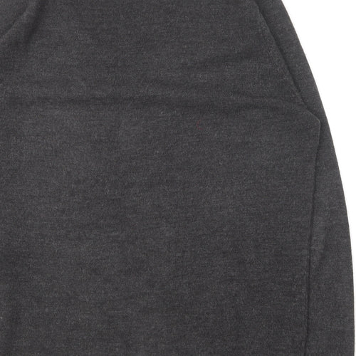 Easy Essential Mens Grey V-Neck Acrylic Pullover Jumper Size XL