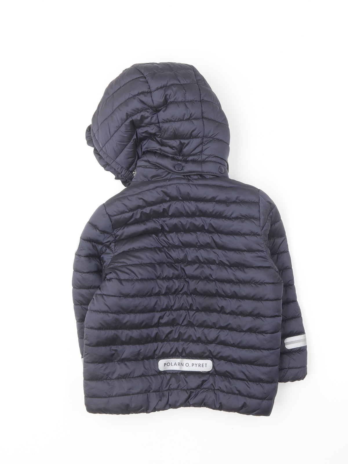 Polarn O. Pyret Boys Blue Puffer Jacket Coat Size 3-4 Years