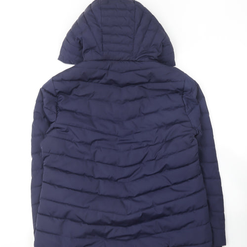 George Womens Blue Puffer Jacket Coat Size 14