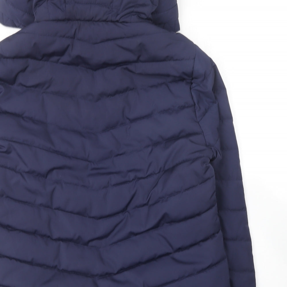 George Womens Blue Puffer Jacket Coat Size 14