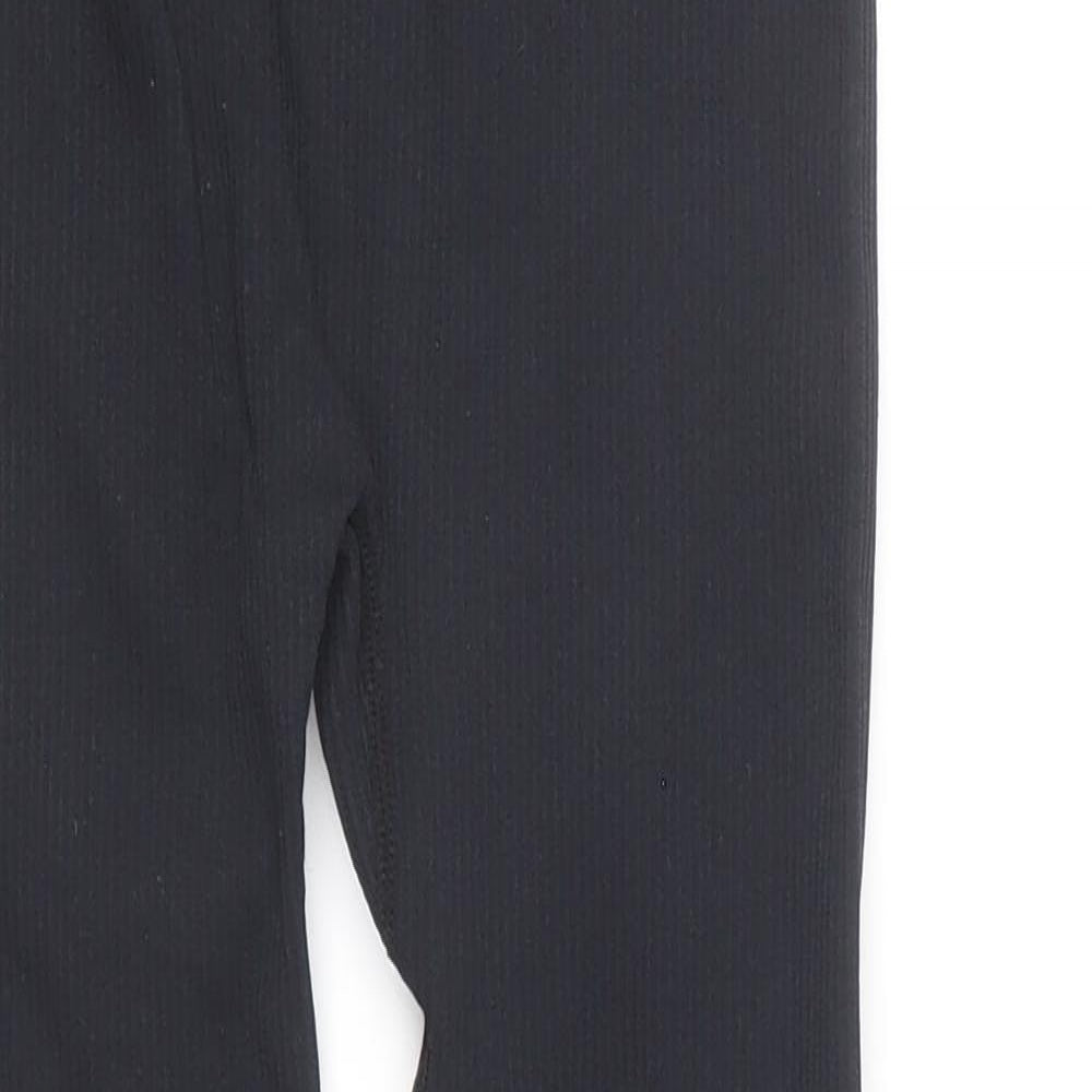 Yu & Me Womens Black Nylon Compression Leggings Size S L24 in Regular