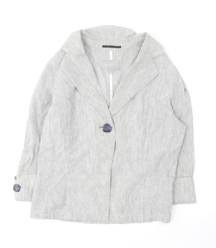 Per Una Womens Grey Jacket Blazer Size 12