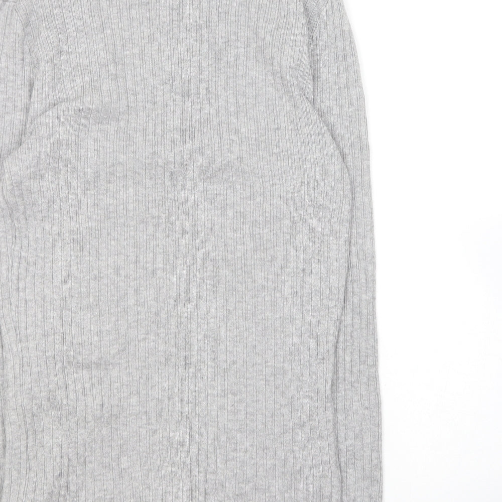 Primark Womens Grey Crew Neck Polyester Pullover Jumper Size M