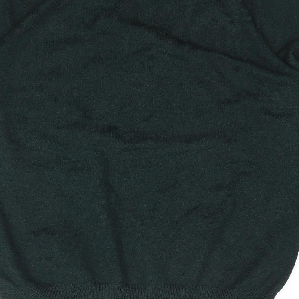 Primark Womens Green Crew Neck Polyester Pullover Jumper Size M