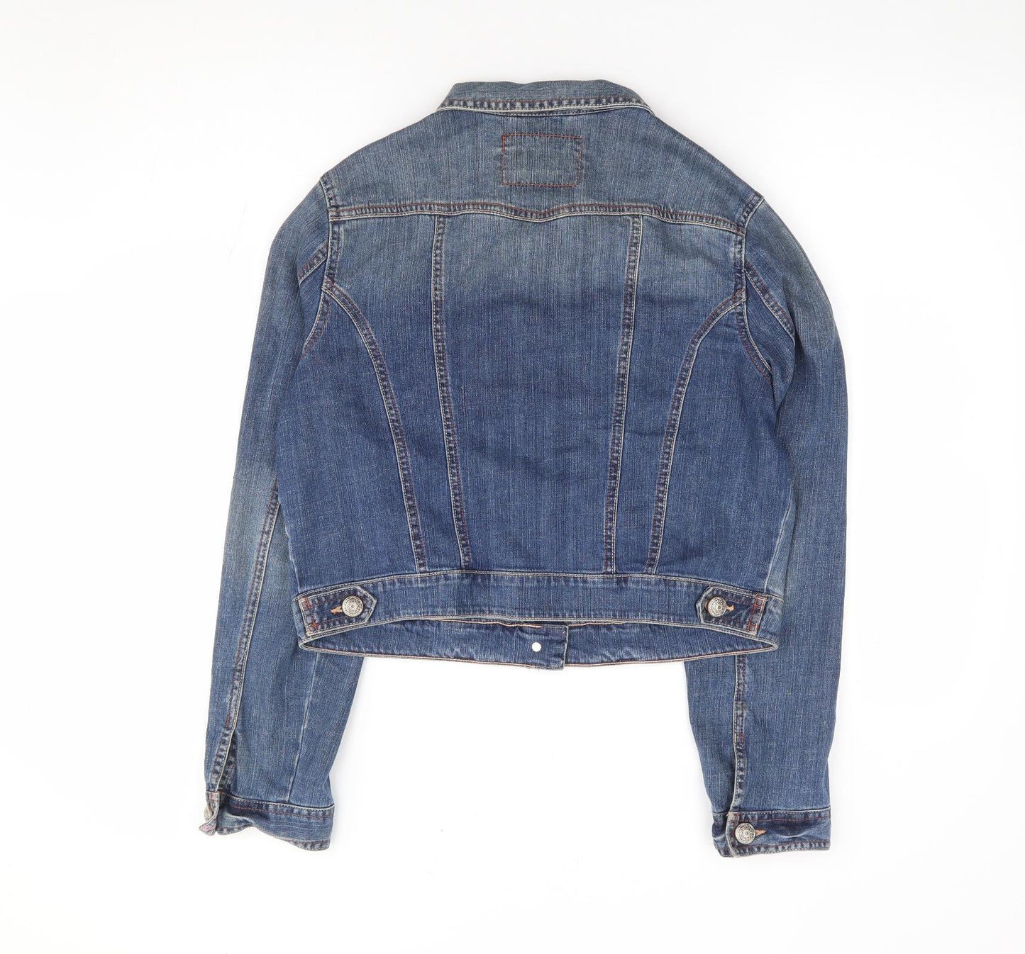 Marks and Spencer Womens Blue Jacket Size 14 Button