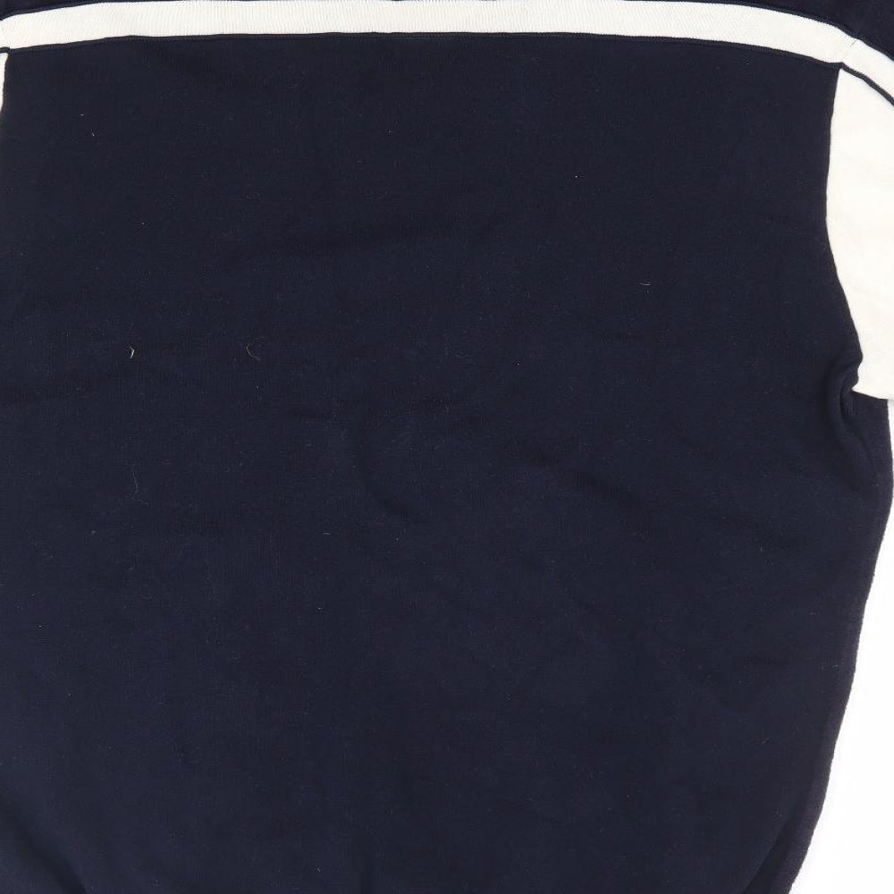 Reiss Mens Blue Cotton Polo Size XL Collared Pullover