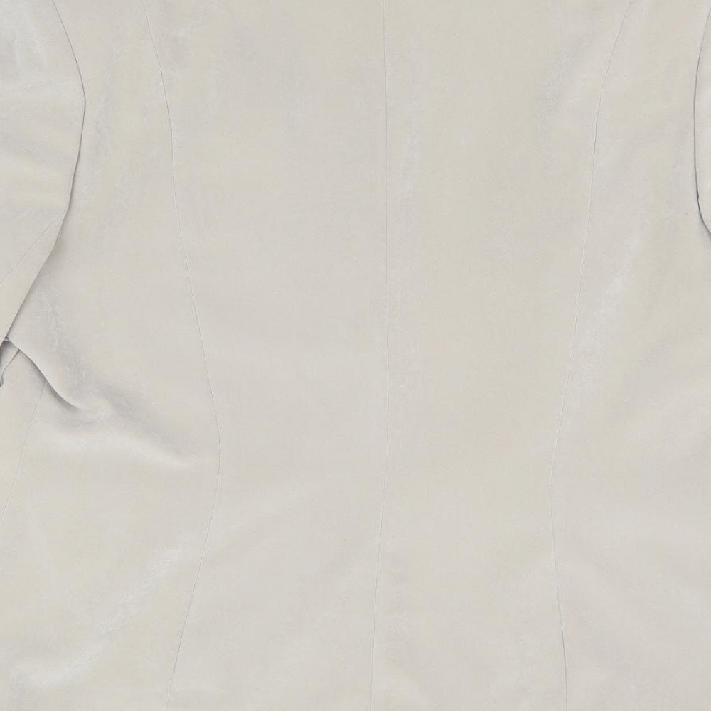 Jacques Vert Womens Beige Jacket Size 18 Hook & Eye
