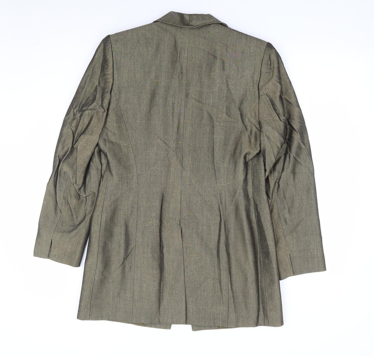 Jacques Vert Womens Gold Viscose Jacket Suit Jacket Size 10