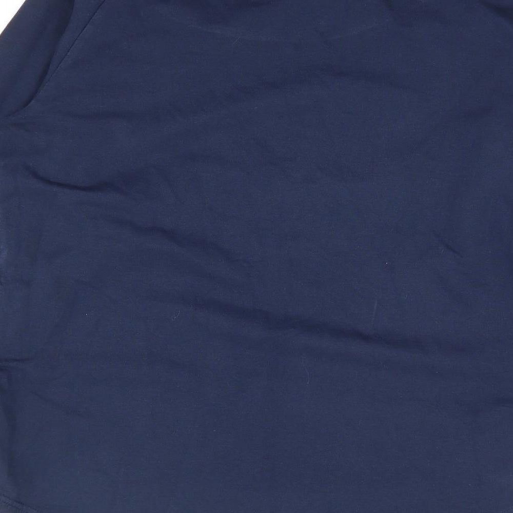 Avenue Womens Blue Cotton Pullover Sweatshirt Size M Pullover