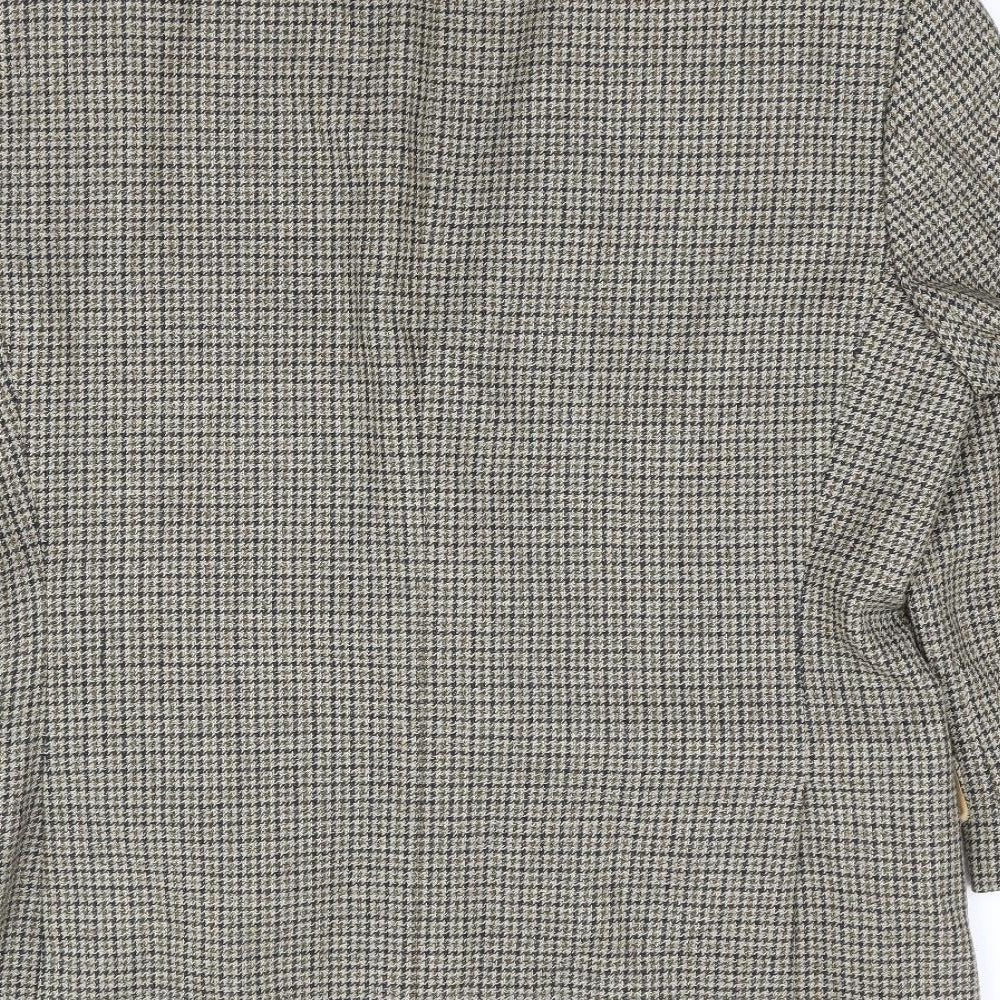 Marks and Spencer Mens Multicoloured Plaid Wool Jacket Suit Jacket Size 40